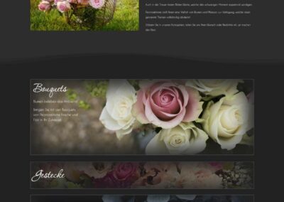 WordPress-Webdesign für Peonia-Home.ch: Blumen